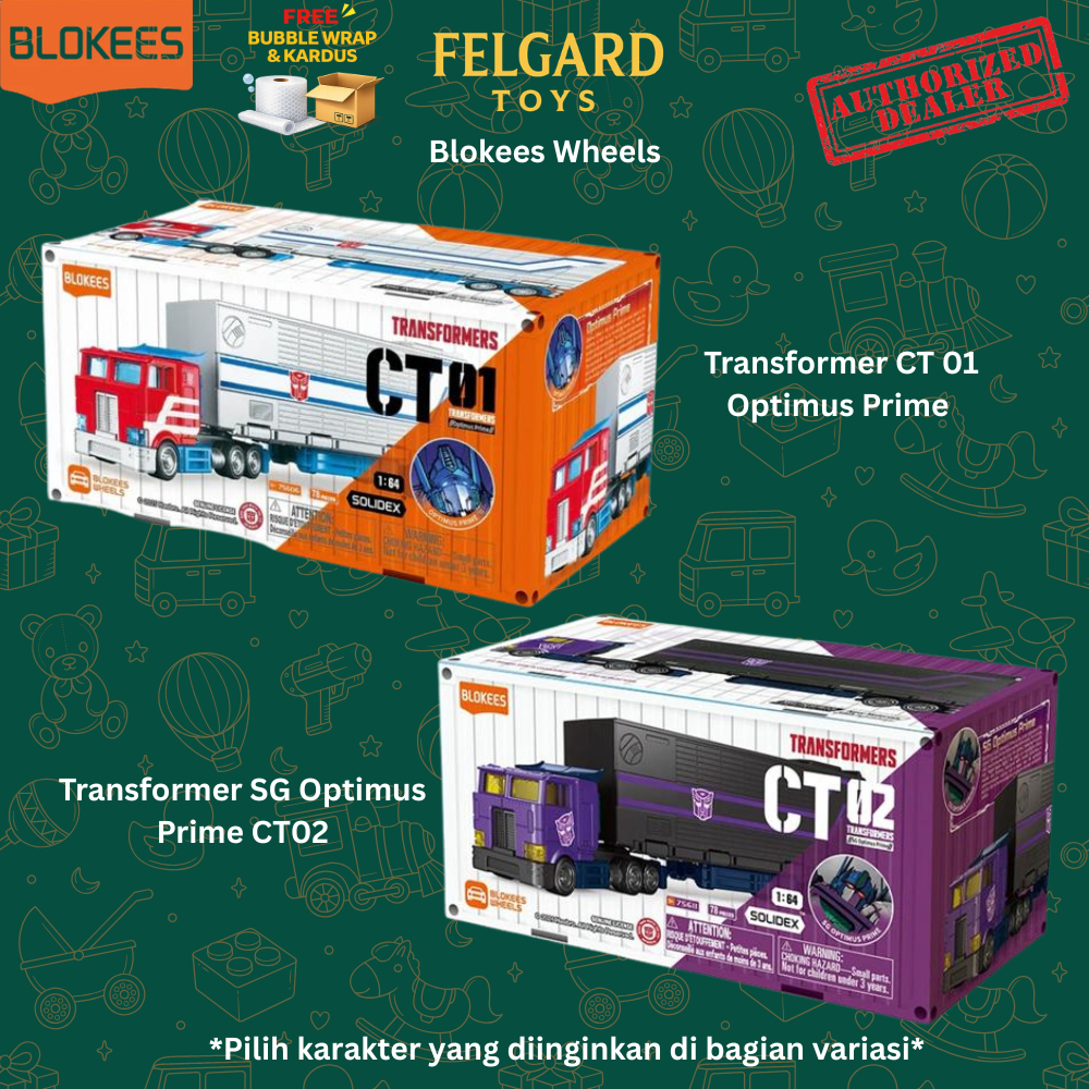(READY) BLOKEES Wheels Transformers CT 01 Optimus Prime / Transformers SG Optimus Prime CT02 ( CT02 