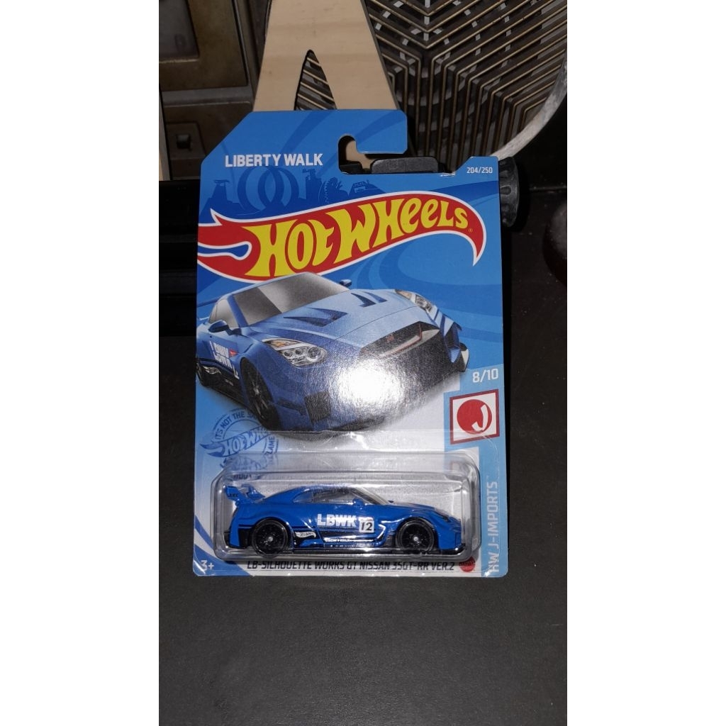 Hotwheels Gtr-R35 LBWK(biru)