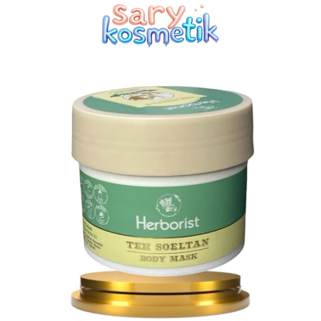 pn.pz} HERBORIST body mask teh soeltan 100 ml masker kulit cerah lembab dan menutrisi