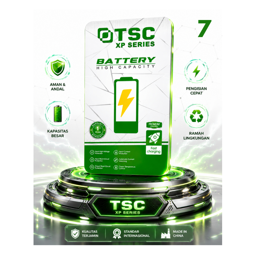 TSC - Batre Ipone 7 Plus , Baterai, Battery, Batrei, Batrai