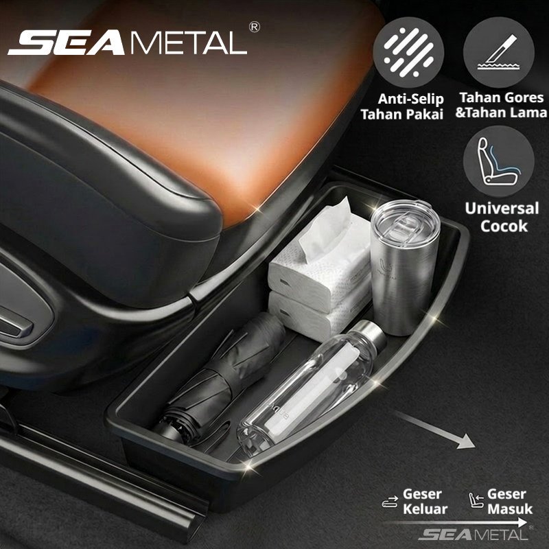 Storage Organizer Car Seat Under Storage Box ABS Storage Box Universal Extra Space SEAMETAL