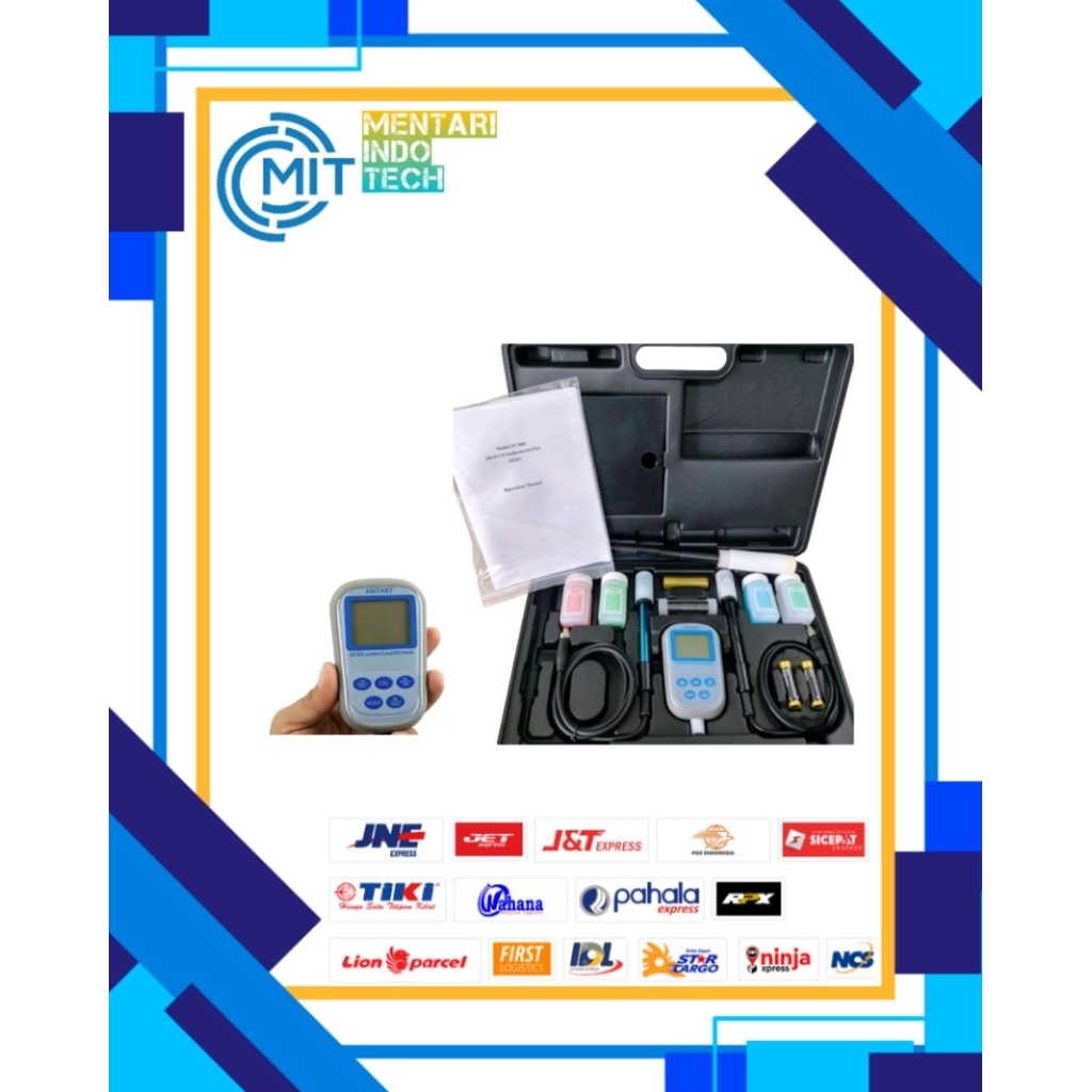 Alat Ukur Kualitas air Amtast EC900 8in1 PH/Mv