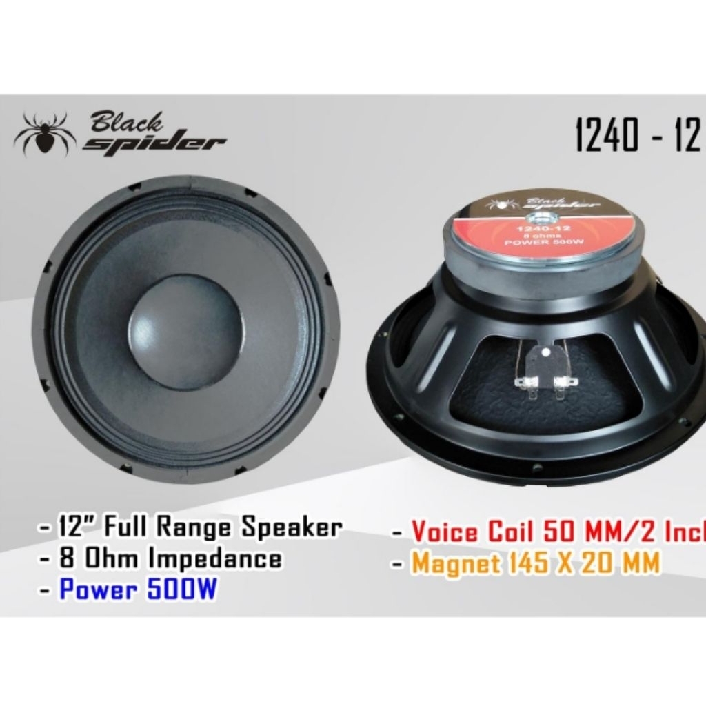 speaker blackspider 12 inc BS 1240 12 full range
