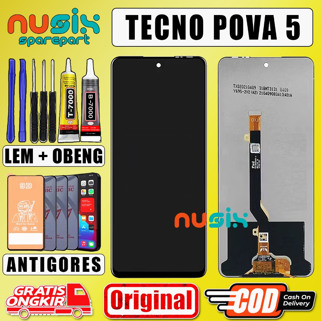 LCD TOUCHSCREEN TECNO POVA 5 ORIGINAL OEM LCD FULLSET