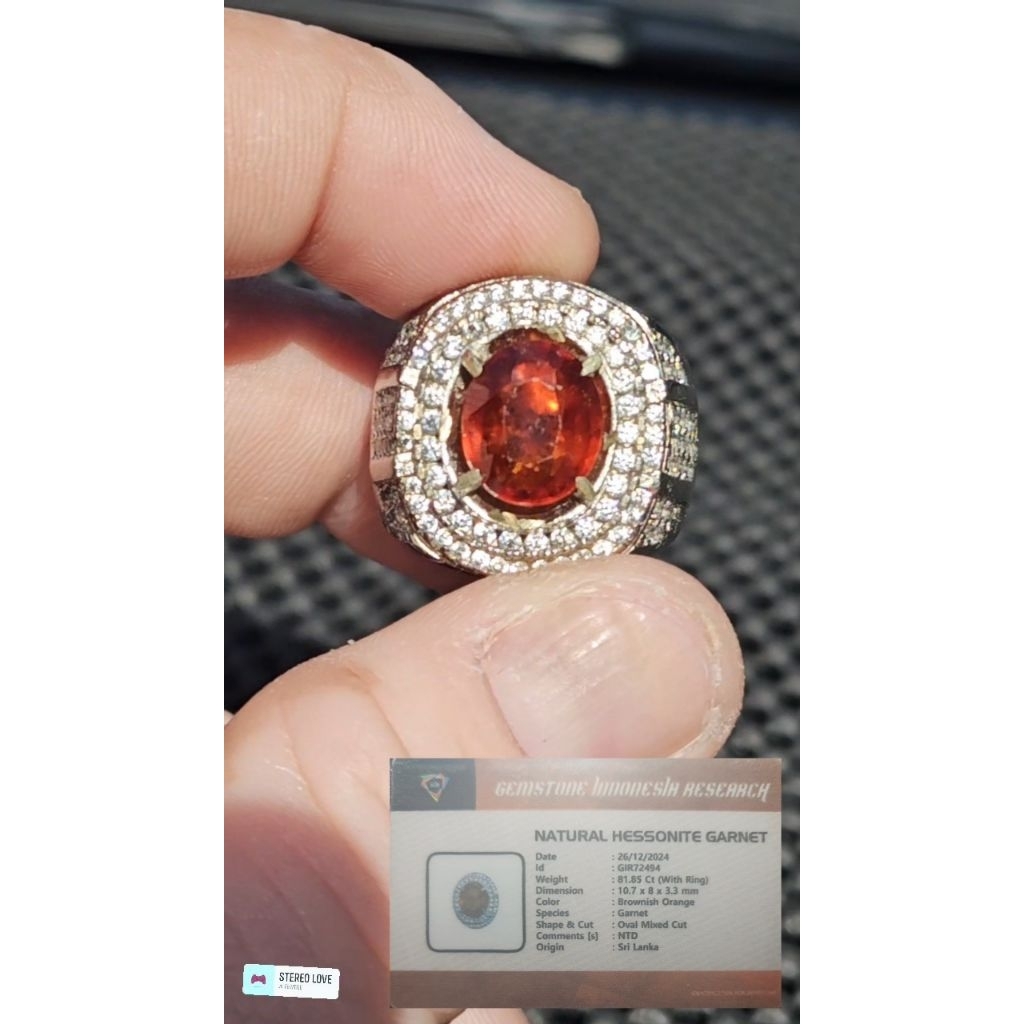 Natural Hessonite Garnet