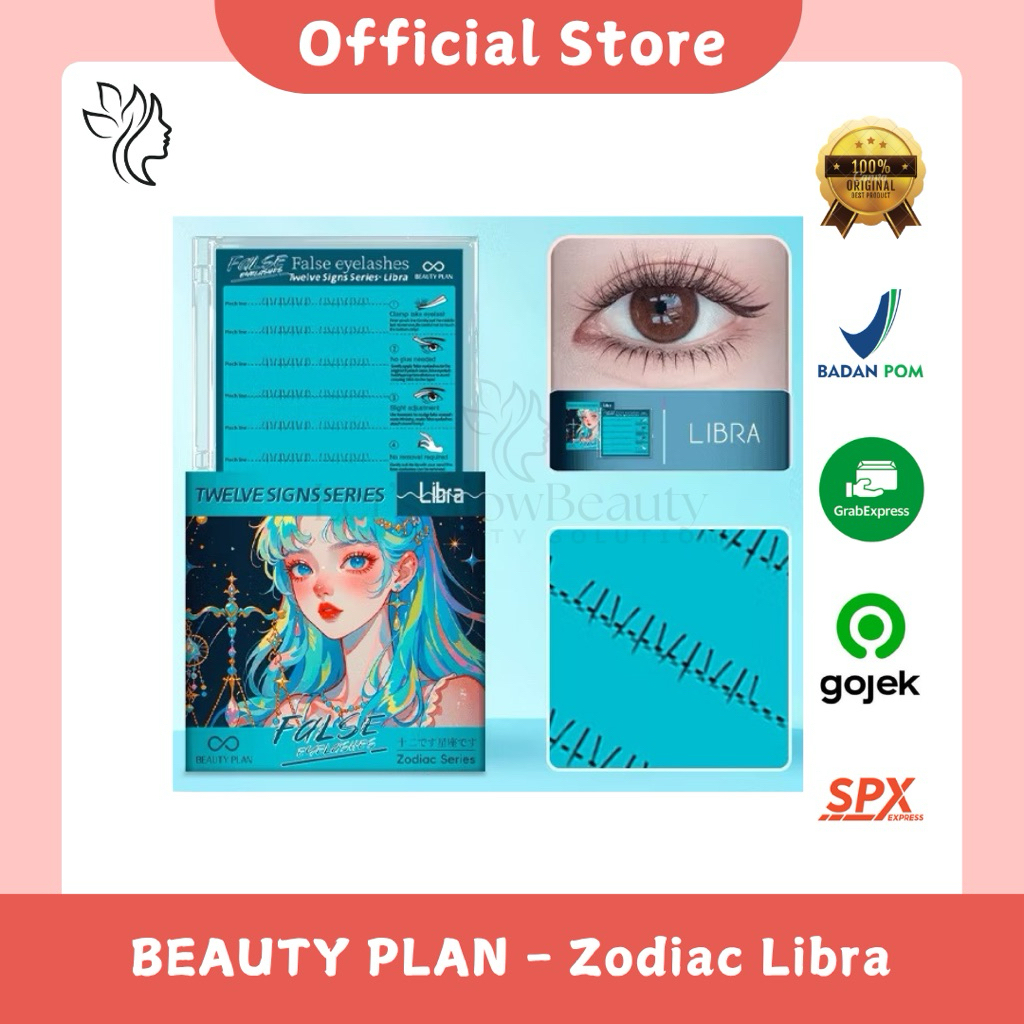 BEAUTY PLAN - (Include Tweezer) Bulu Mata Super Natural Zodiac Libra