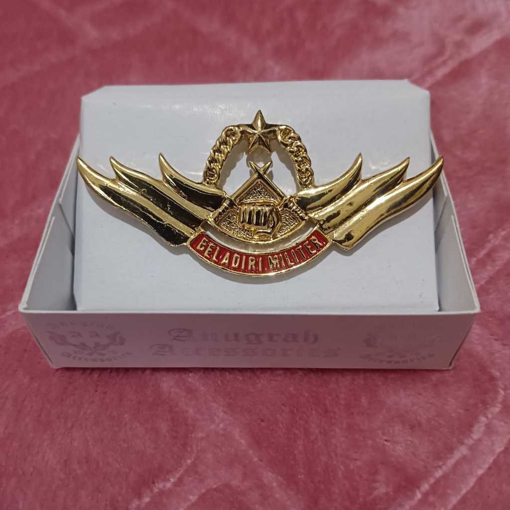 brevet pin wing bela diri militer bdm tni ad