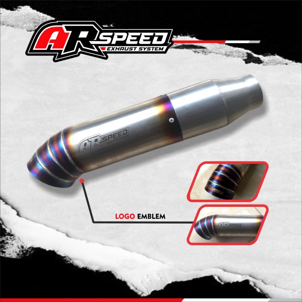 tailpipe diesel/bensin replika titanium ori arspeed