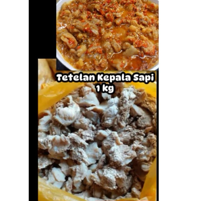 Tetelan kepala sapi rebusan 1 kg