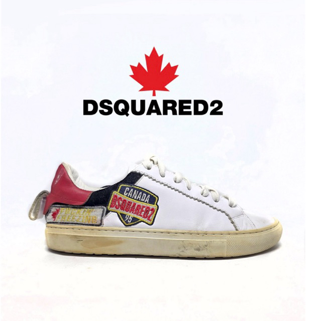Size 41 | DSQUARED2 Made in Italy sepatu kasual sneakee pria