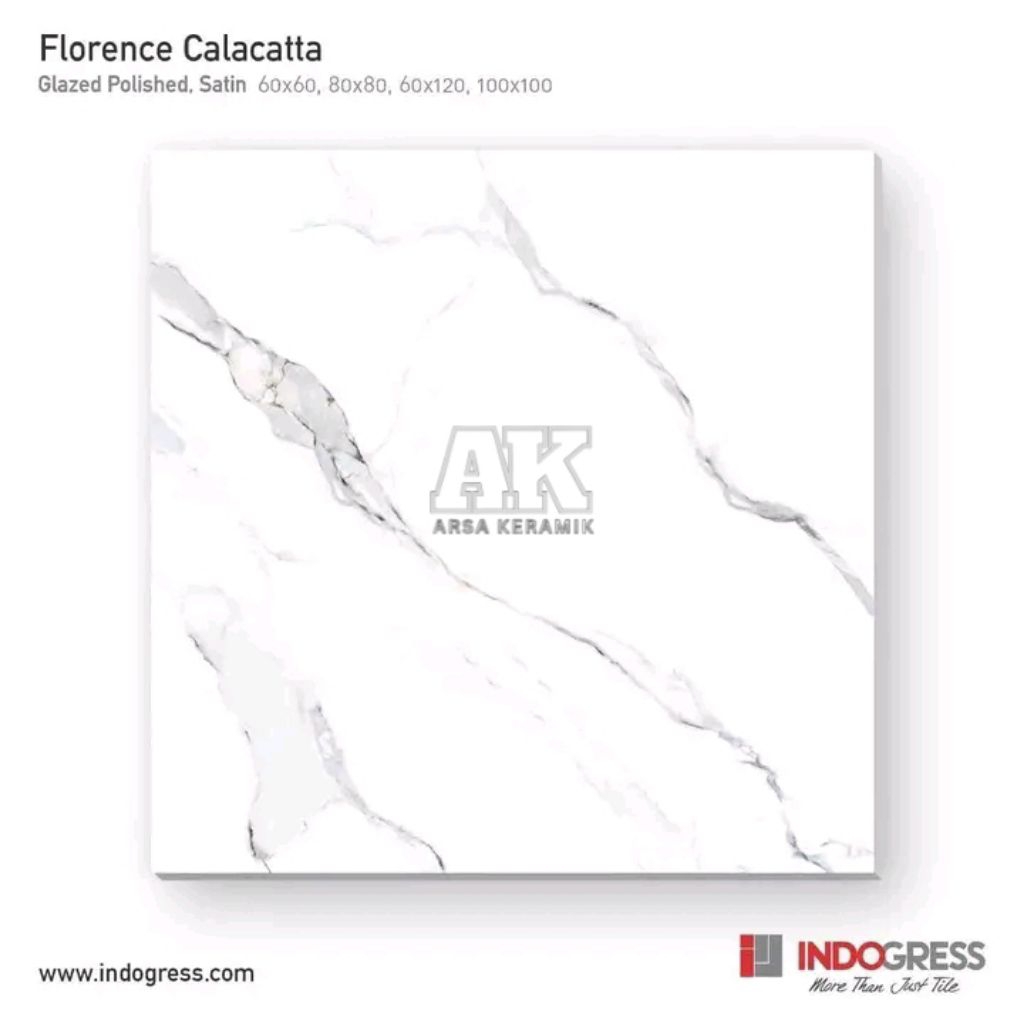 Granit 60x60 Indogrees Florence Calacatta | glossy