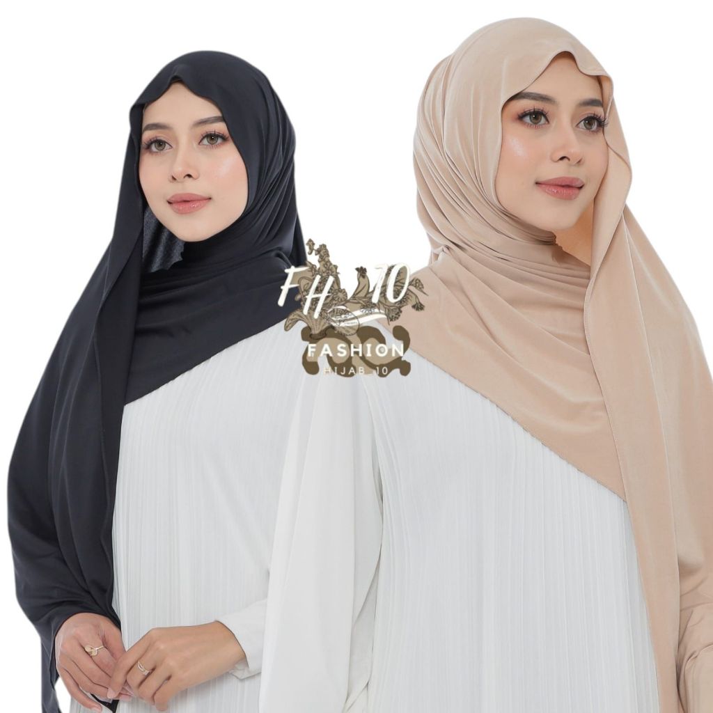FH HIjab - PASHMINA KAOS BAHAN JERSEY By NOUKA Collection / Pashmina instan premium