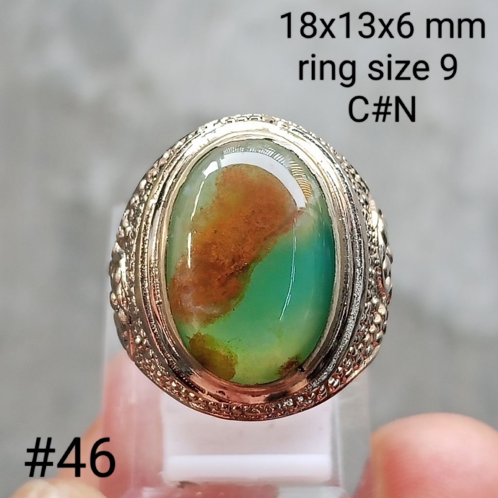 batu natural Garut Hijau Oren galian Darson #46