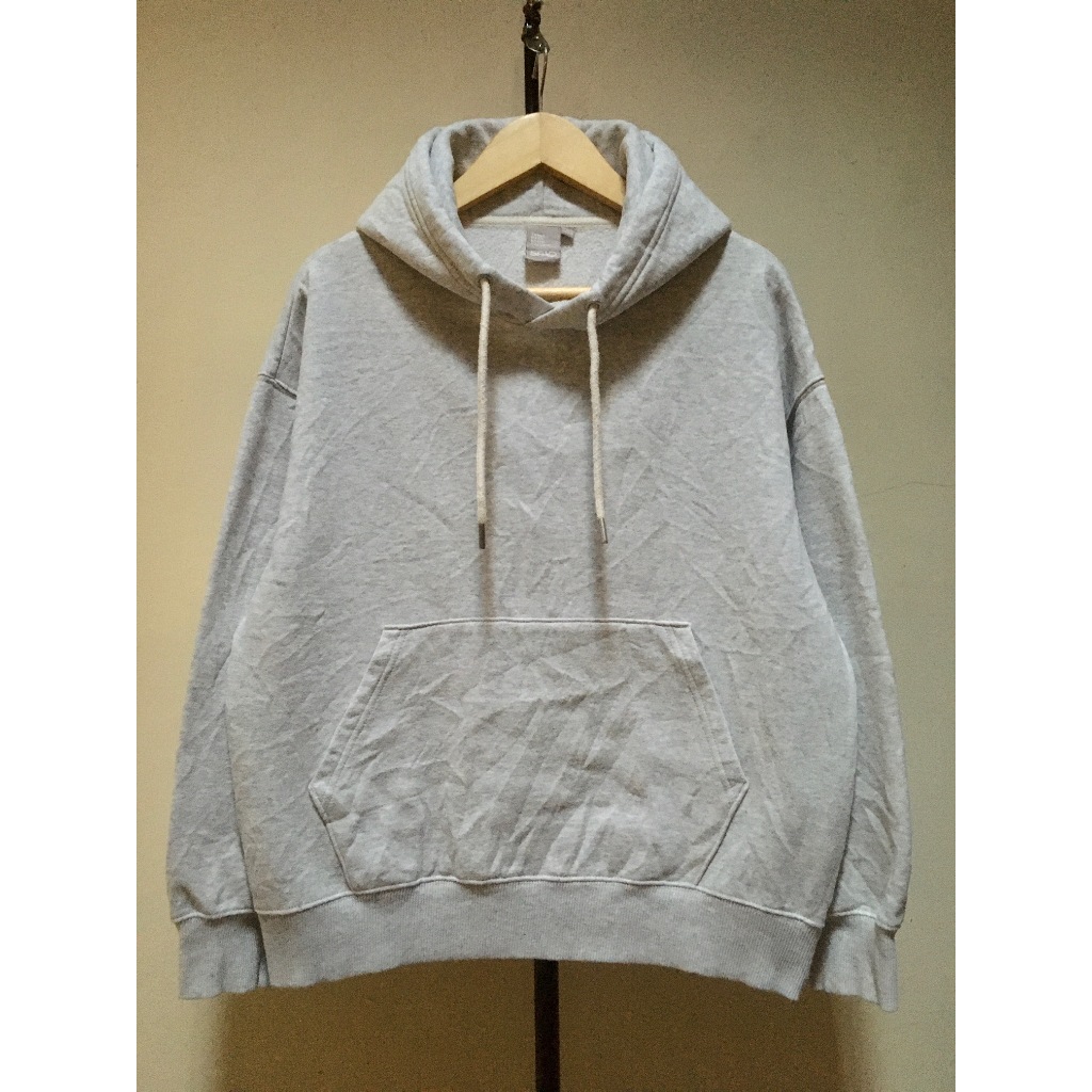 Hoodie Polos Abu Misty Spao Katun Fleece Tebal