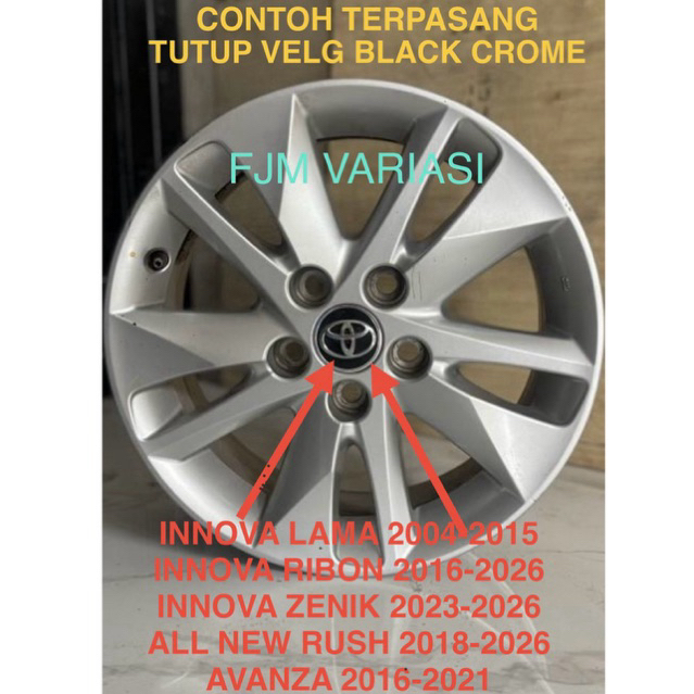 TUTUP DOP DOF RODA VELG BAN AS CENTER BERING SEMUA MOBIL TOYOTA KIJANG INNOVA INOVA LAMA RIBON REBON