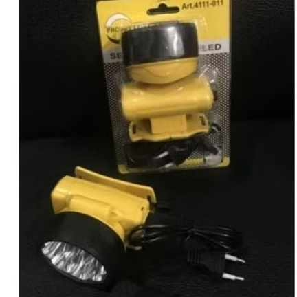 Senter kepala Prohex 4111-011,senter kepala prohex 9 LED cordless bisa dicharge