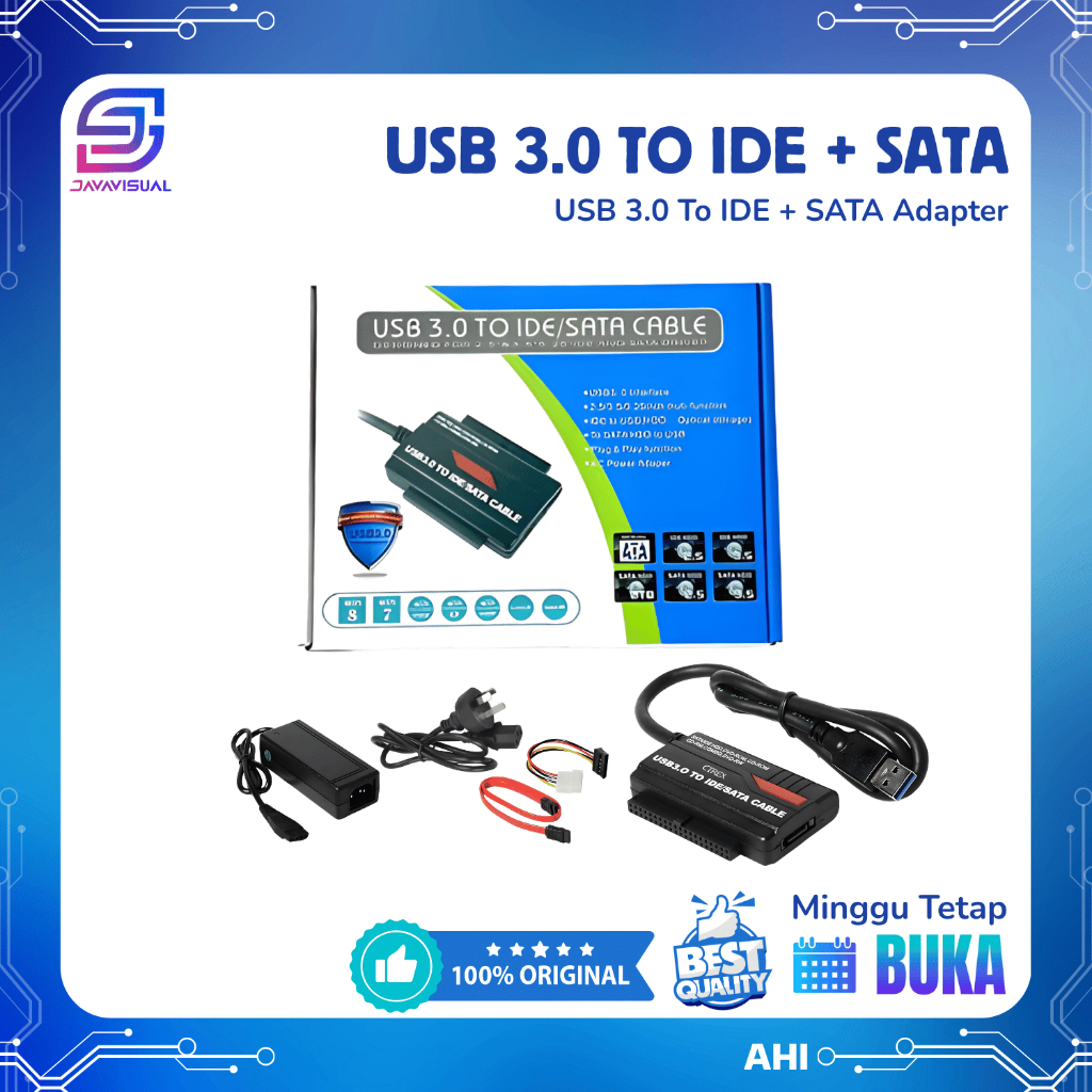 [JaVis] USB 3.0 R DRIVER III SATA IDE CABLE HDD HARDISK 3,5" 3.5INCH CONVERTER USB3.0