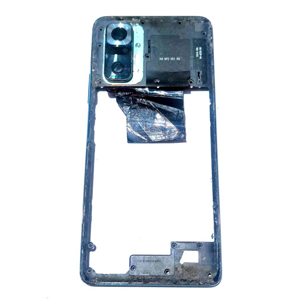 BUZZEL TULANGAN TENGAH+ NFC REDMI NOTE 10 PRO  MINUS LECET, KACA RETAK, SESUAI FOTO