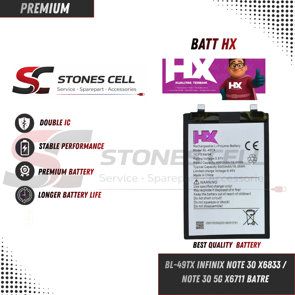 BL49TX BP BT-ACC Baterai Infinix Note 30 / Infinix 30 Pro 5G / BL-49TX