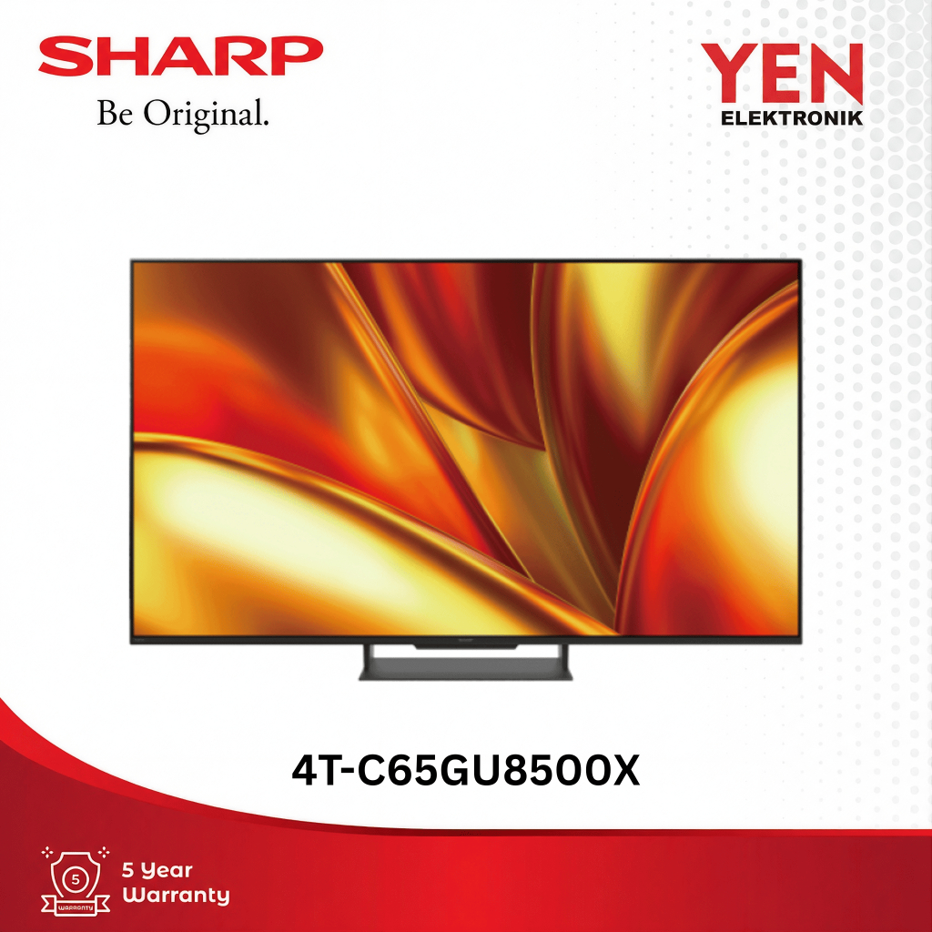 TV Sharp 65 Inch LED 4K Google TV 4T-C65GU8500X Smart TV Garansi Resmi Sharp