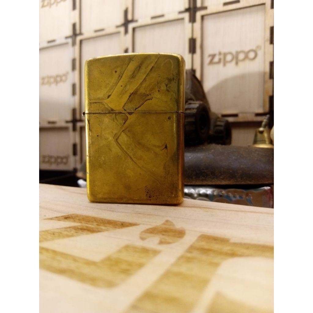 original Zippo Brass Romawi 1995