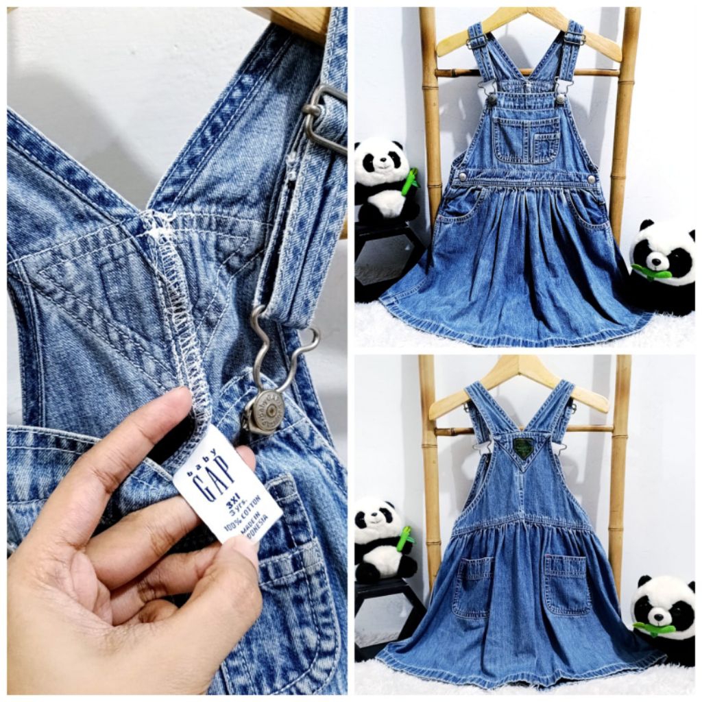 OL Jeans GAP 3-4 Tahunan Overall Jeans GAP Anak Vintage Jeans GAP Anak