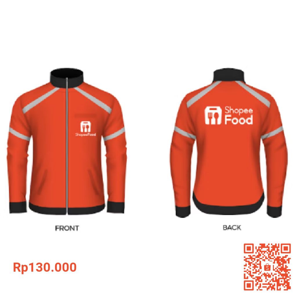 Paket Atribut Shopeefood - Super Lite Jacket (Full Online) - Jaket Ringan, Nyaman, dan Modern