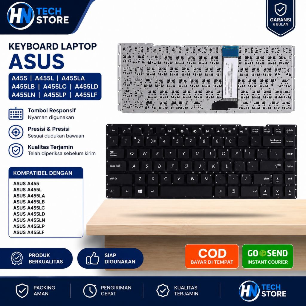 Keyboard Laptop ASUS A455 A455L A455LA A455LB A455LC A455LD A455LN A455LP A455LF Original