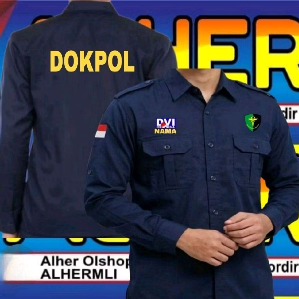 Kemeja Dokpol baju Dokpol seragam Dokpol pdh Dokpol baju kerja Dokpol kemeja kerja Dokpol seragam ke