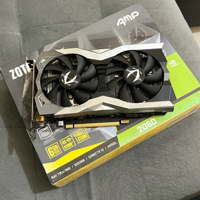 ZOTAC RTX 2060 6GB DDR6 192BIT NVIDIA VGA / RTX2060 6GB / Second bekas