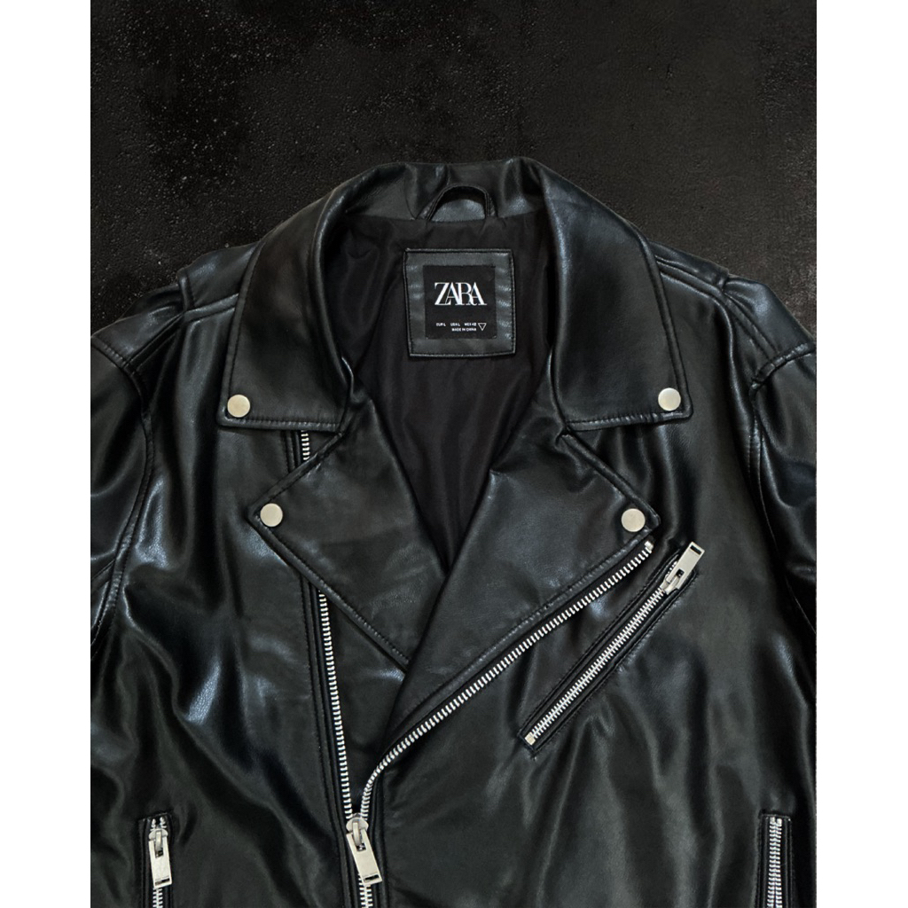 Zara leather jacket