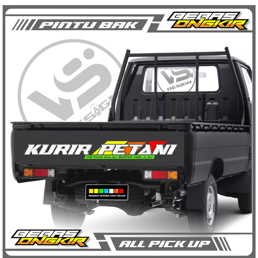 Stiker Pintu Belakang Pick Up - L300 - Bebas Request