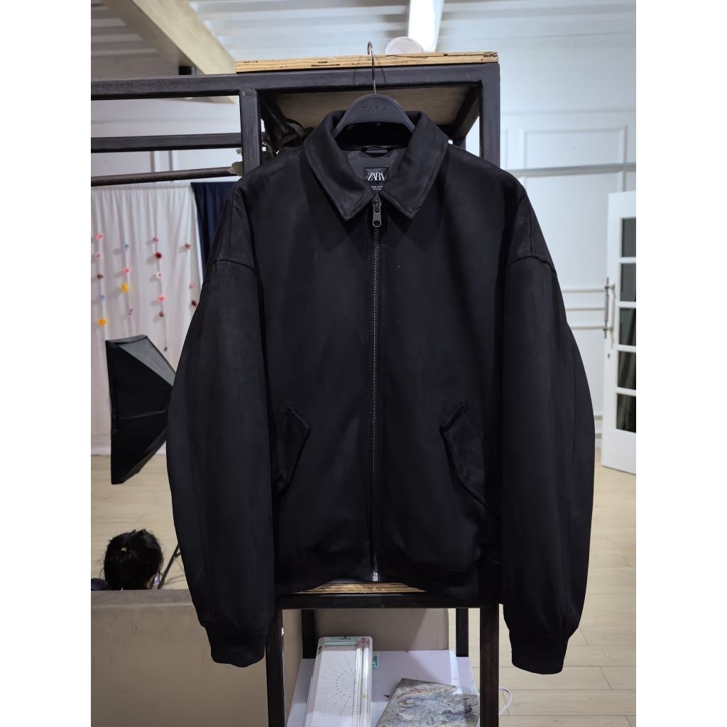 jaket Zara man Faux suede