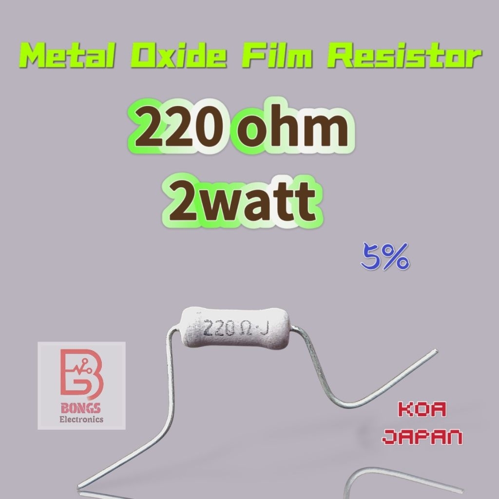 220ohm 2watt/ 220 ohm 5% Resistor KOA JAPAN