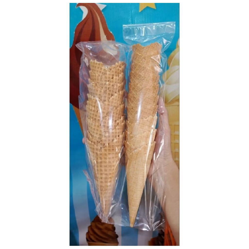 WAFFLE CLASSIC 100 PCS / sugar cone mixue / Kon eskrim / cone ice cream momoyo / waffle bingxue / co