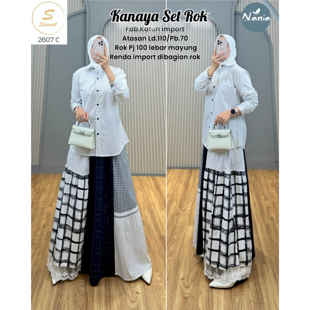 Pakaian Wanita HQ KANAYA SET ROK From NAnIA FASHION STORE
