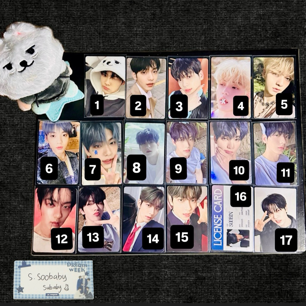 [Ready] TXT SOOBIN PHOTOCARD OFFICIAL BLUE HOUR R LUCKY DRAW DECO KIT ALBUM SEASON GREETINGS