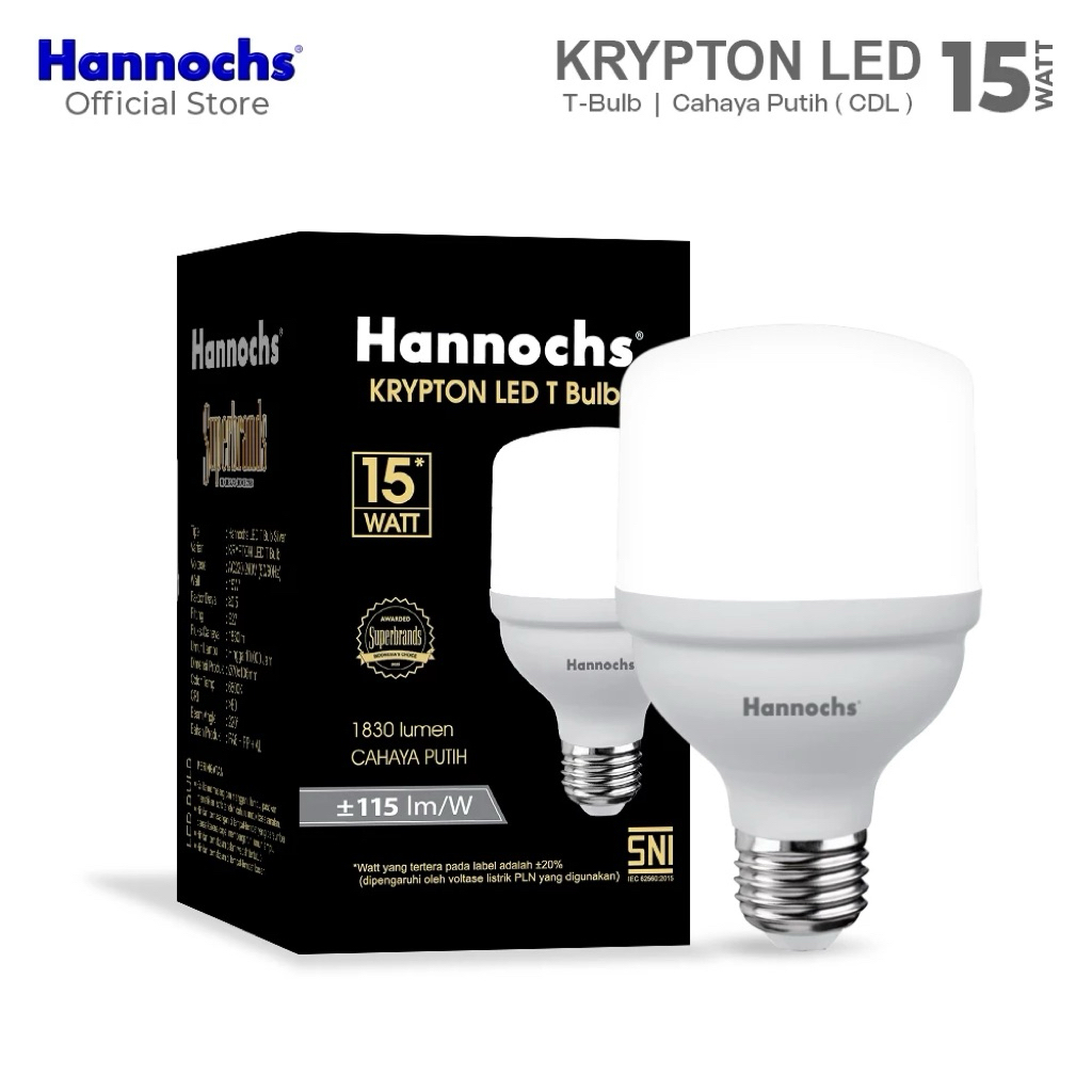 Hannochs Krypton LED T Bulb 15Watt