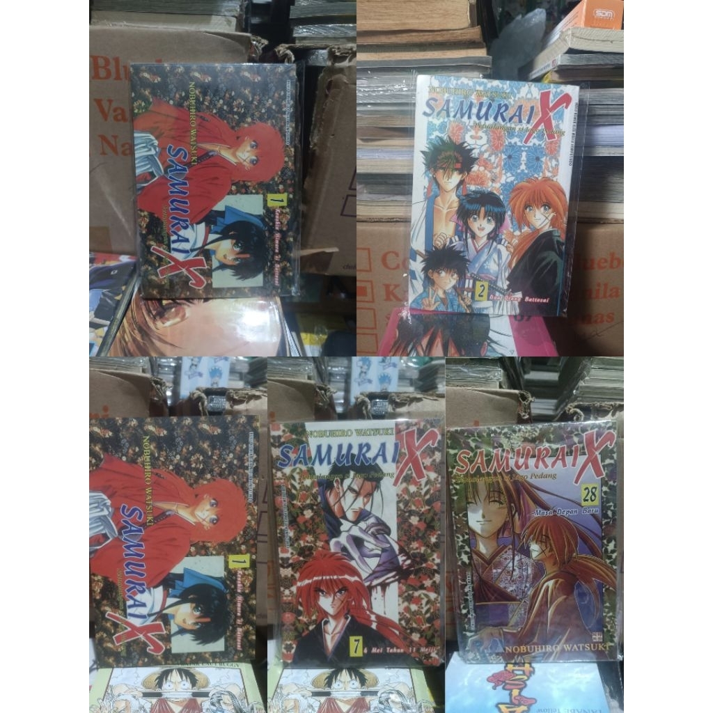Komik samurai X 1,2,7,28 segel cetakan baru / komik samurai X vol 1,2,7,28 segel cetakan baru