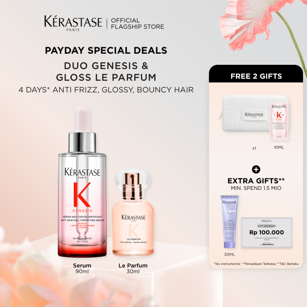 Kerastase Duo Genesis & Gloss Le Parfum -  Genesis Serum 90ml &  Gloss Absolu Le Parfum Hair Perfume
