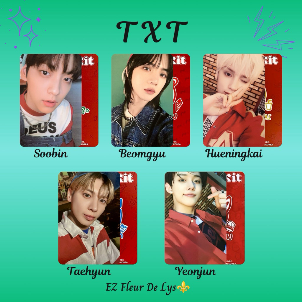ez photocard replika pc unofficial TXT Deco Kit SOOBIN BEOMGYU HUENINGKAI TAEHYUN YEONJUN