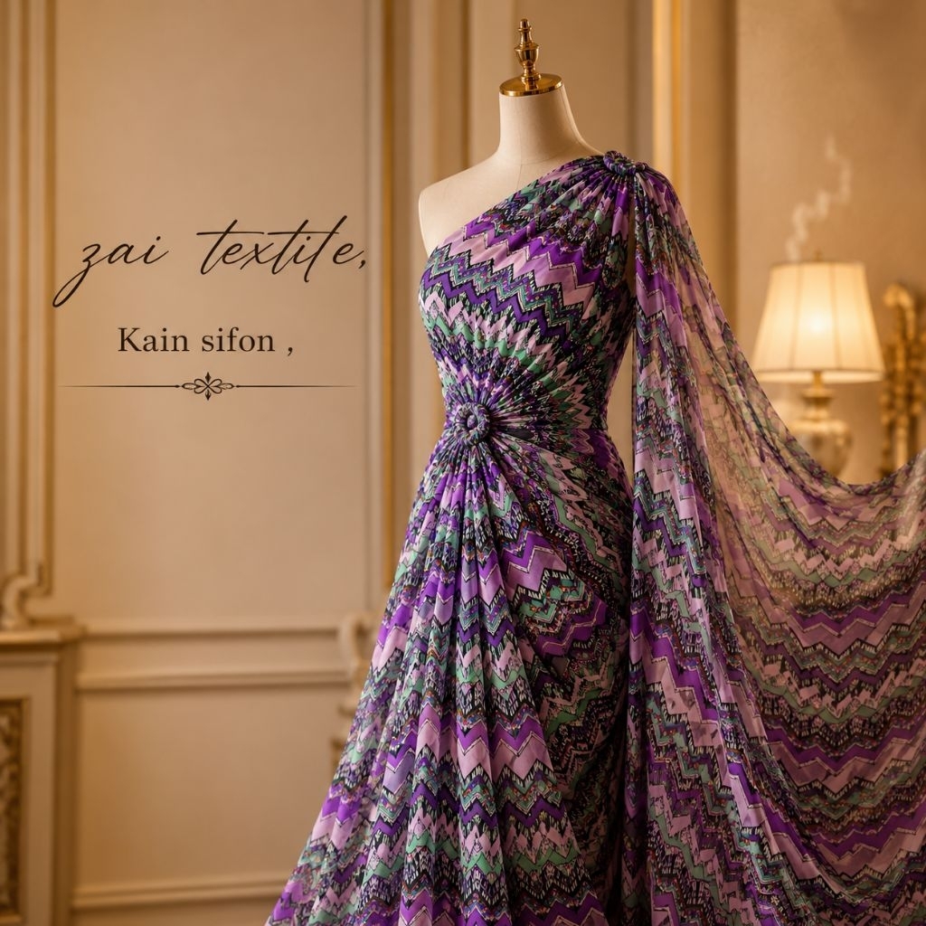 kain sifon motif abstrak - kain sifon - kain sifon ceruty - kain motif