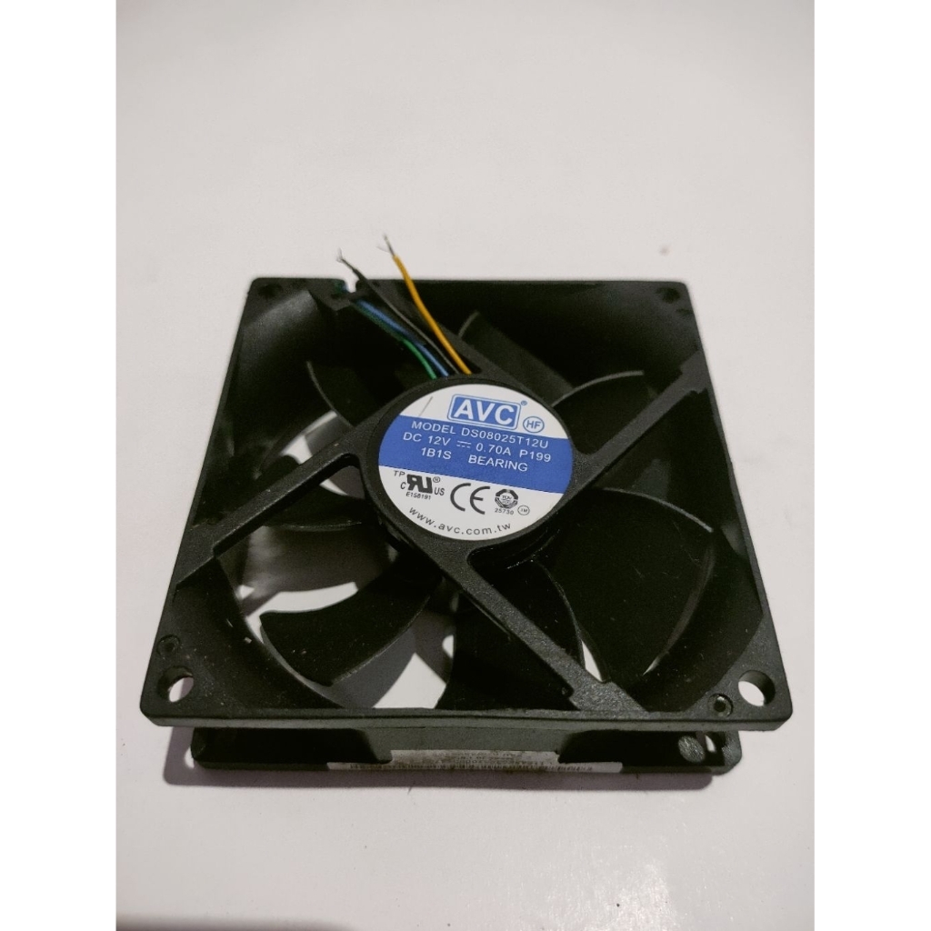 KIPAS FAN DC 12VOLT 0.70A AVC 8CM HIGH' SPEDD SESUAI POTO