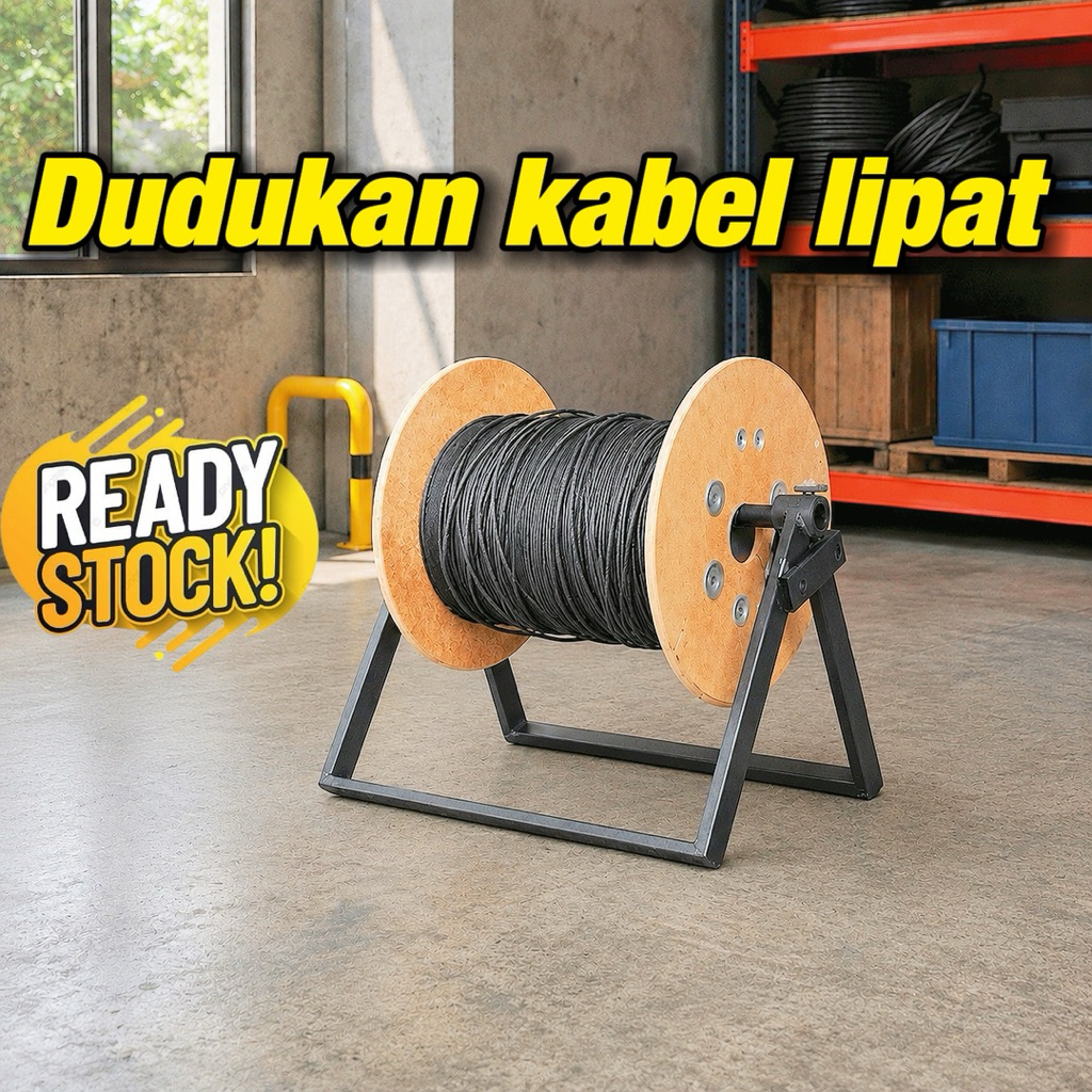tempat rol kabel/dudukan rol kabel lipat rol kabel fo alat tarik kabel fiber rol kabel wifi model li