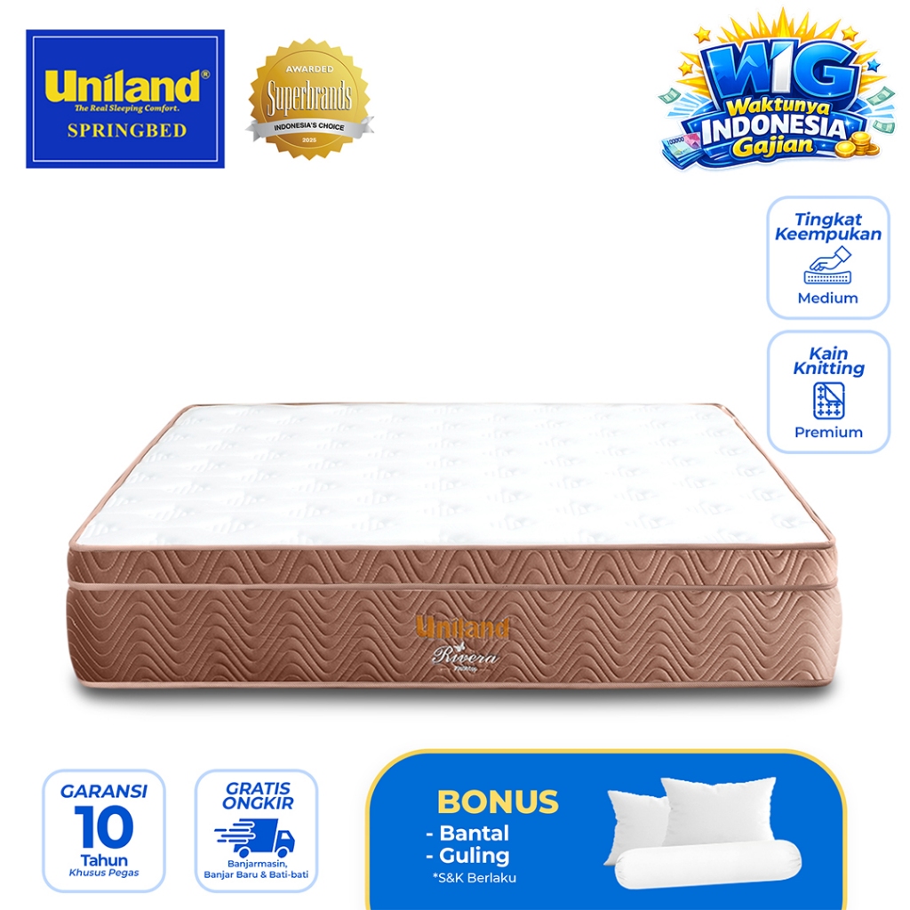Uniland Springbed Rivera Plushtop - Hanya Kasur