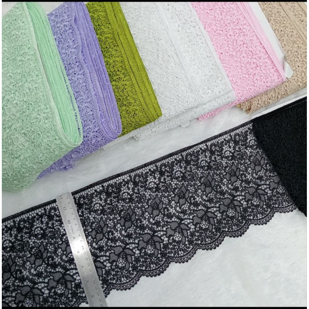renda giper/bordir lebar 20cm