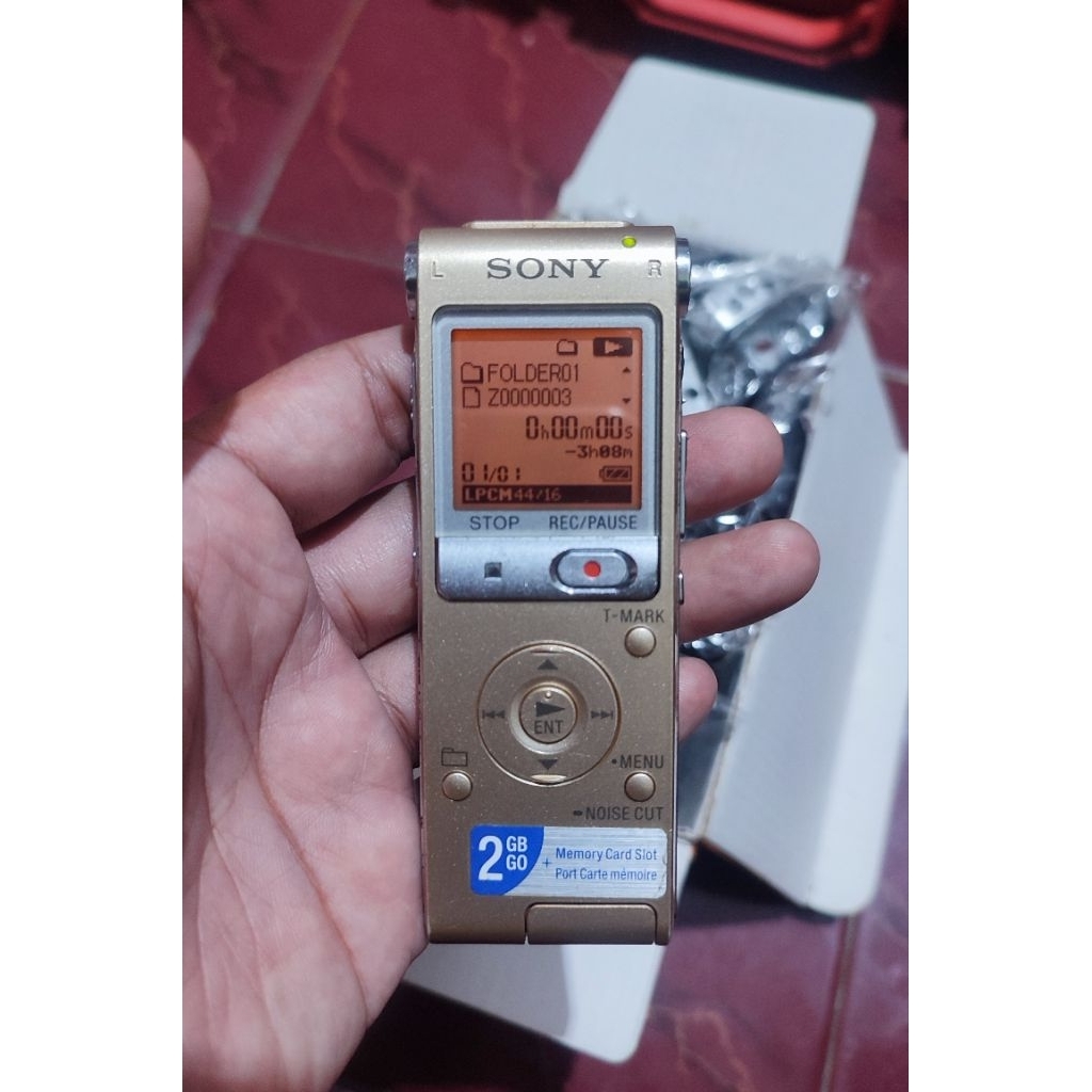 Sony Audio Recorder ICD UX512 + slot memory eksternal