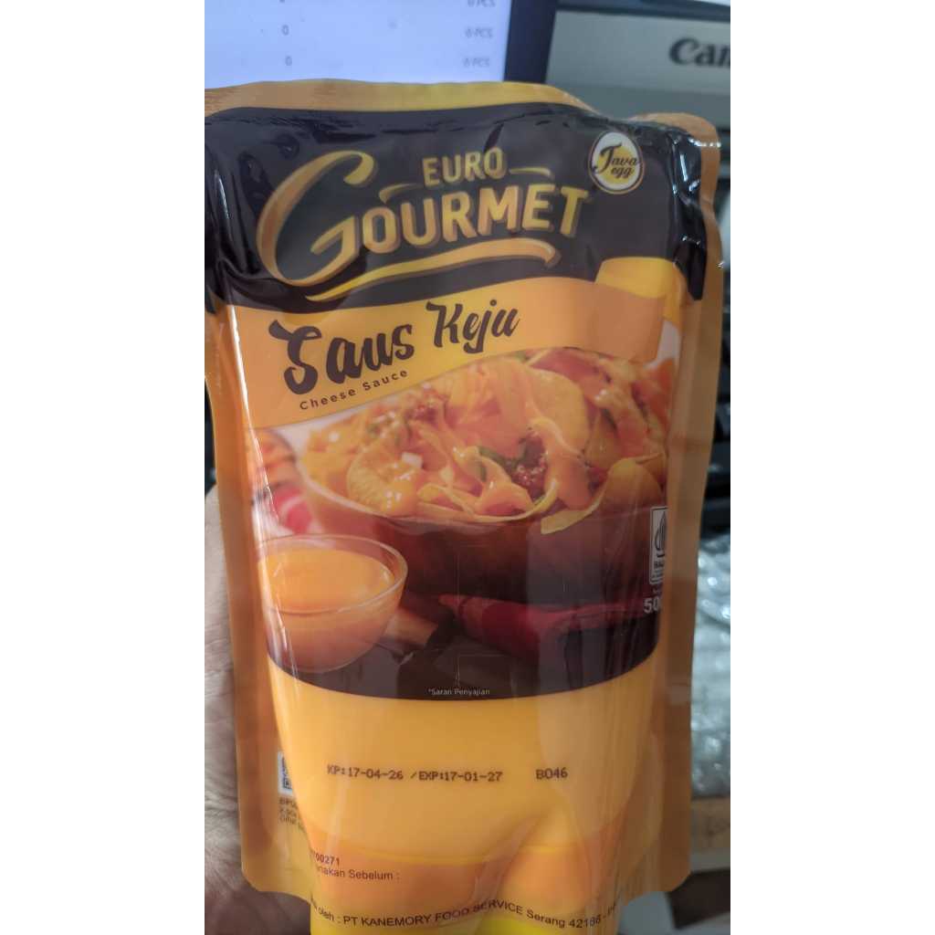 Saos Keju Euro Gourmet 500gr/ Saos Keju Kemasan/ Saos Keju Gourmet