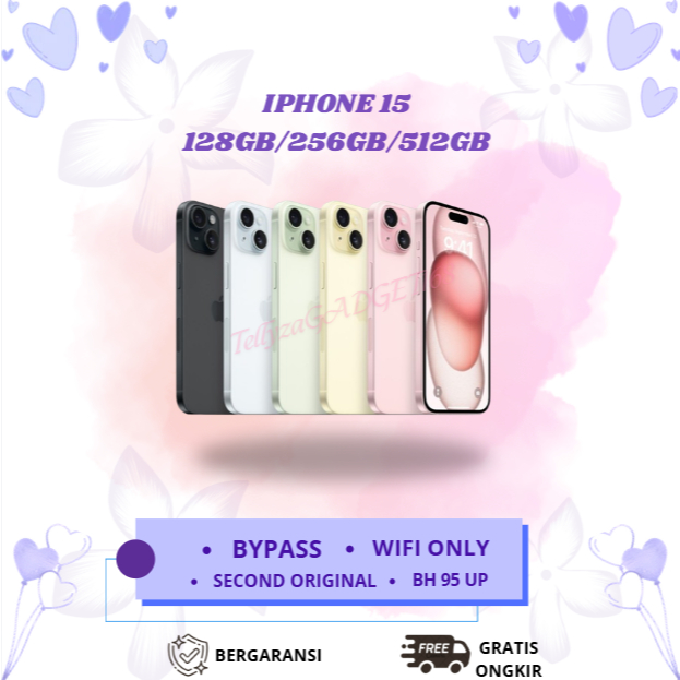 IPHONE 15 WIFI ONLY 128GB/256GB/512GB Second Original Inter Mulus