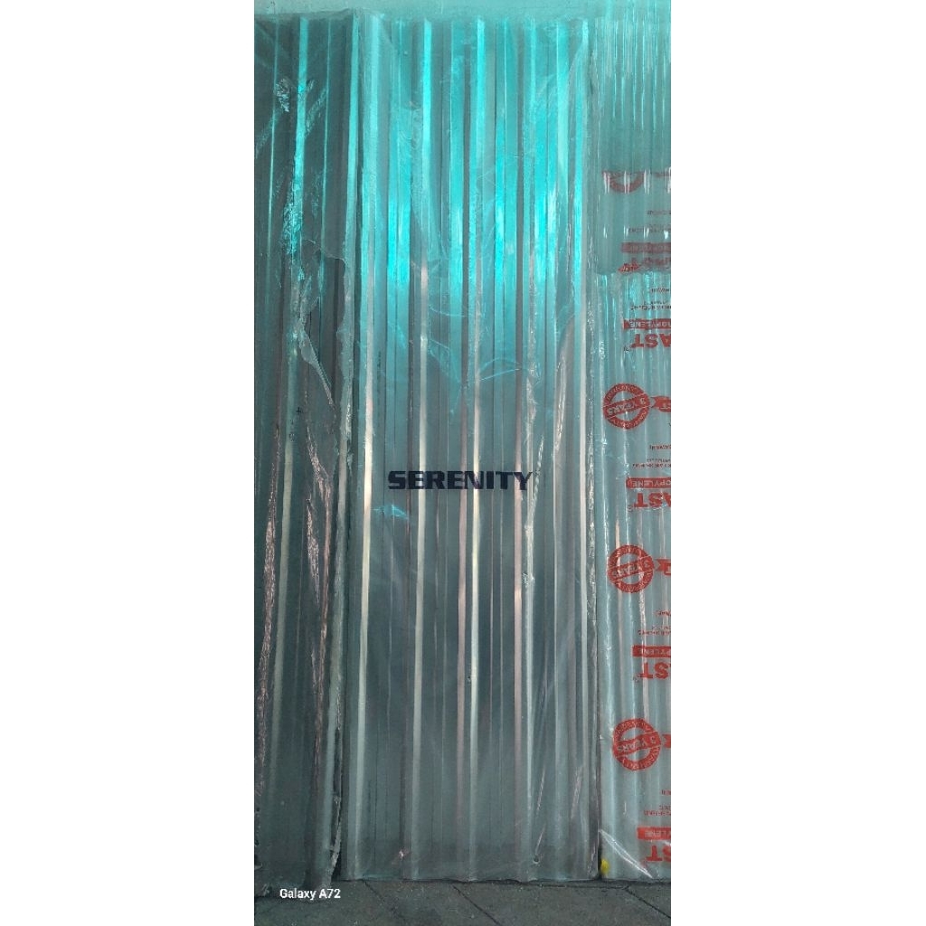 Serenity Atap Gelombang Transparan Trimdek Spandek Polycarbonate Bening Seperti Kaca Kualitas no 1 T